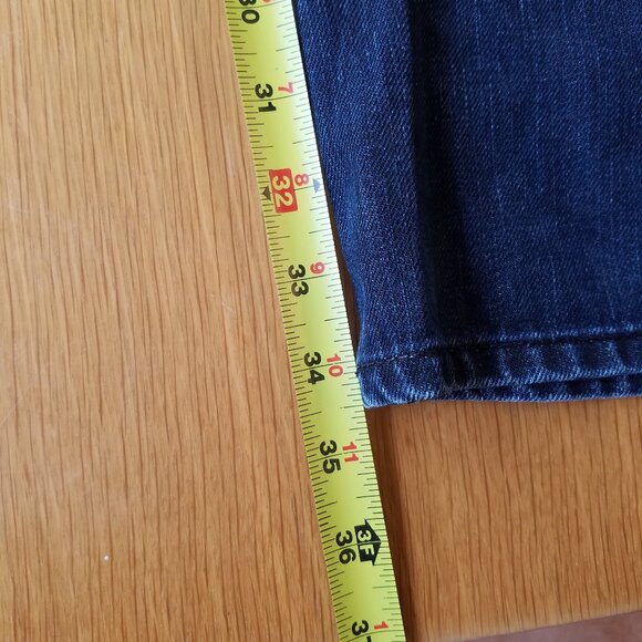 Ed Hardy 40 x 34 Embroidered Button Fly Blue Jeans by Christian Audigier - Picture 12 of 13